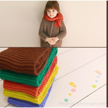 Promotional Children Winter Warm Wool Knitted Cotton Scarf
